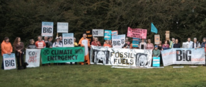 Photo of Extinction Rebellion demonstration in Horley over the proposed Gatwick expansion